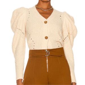 NWT Ulla Johnson Emmy Cardigan in Dawn Cream
